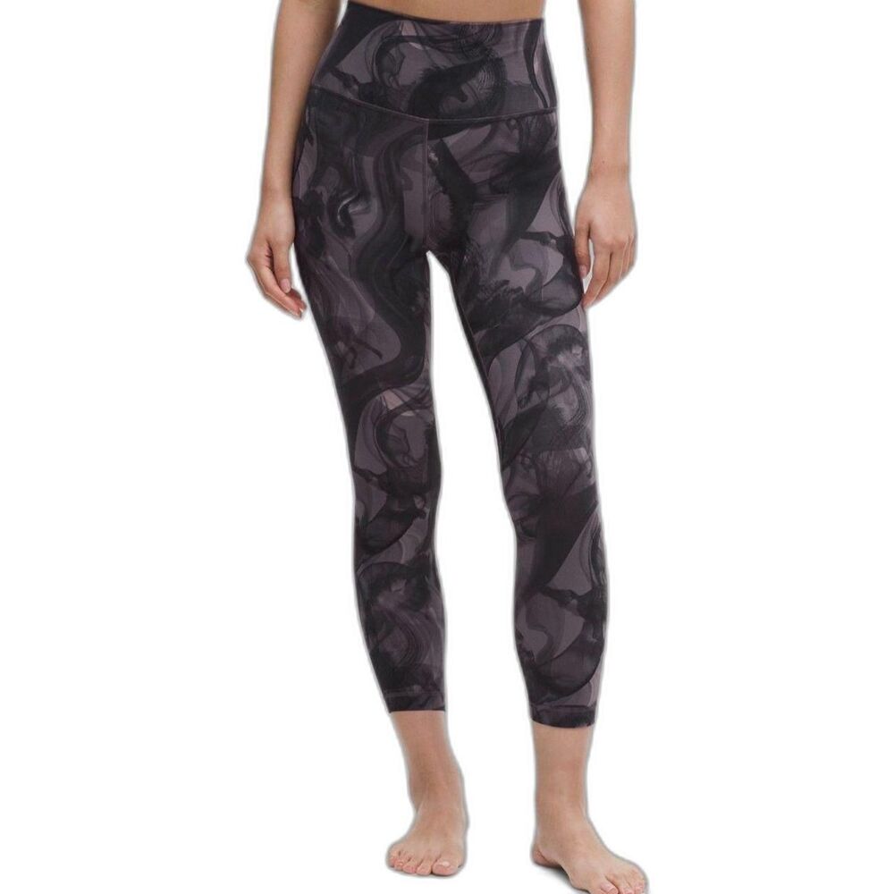 Lululemon Women's Grey and Black Leggings